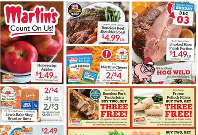 Martin’s (IN, MI) Weekly Ad Flyer Specials December 3 to December 9, 2023