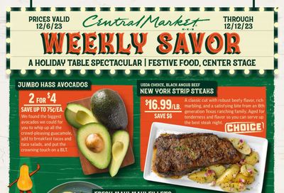 Central Market (TX) Weekly Ad Flyer Specials December 6 to December 12, 2023