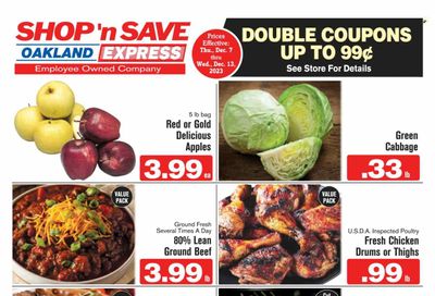 Shop ‘n Save Express (MD, PA, WV) Weekly Ad Flyer Specials December 7 to December 13, 2023