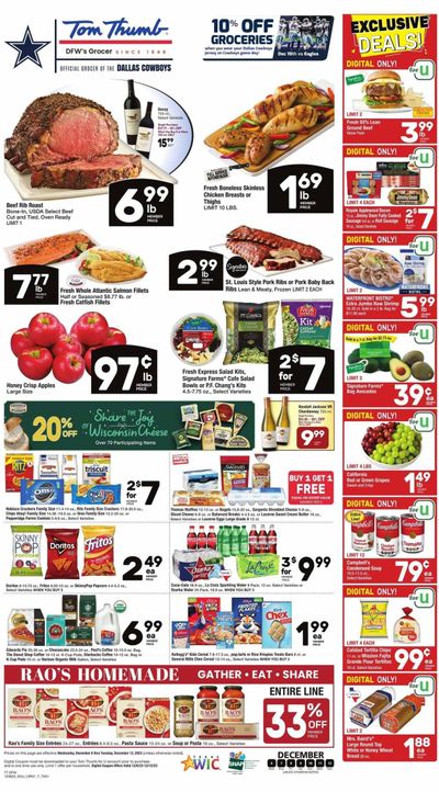 Tom Thumb (TX) Weekly Ad Flyer Specials December 6 to December 12, 2023