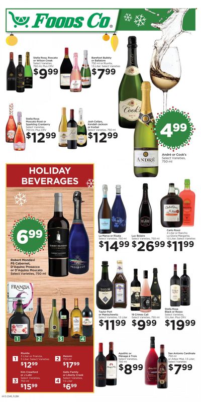 Foods Co (CA, OH, VA) Weekly Ad Flyer Specials December 6 to January 2, 2024