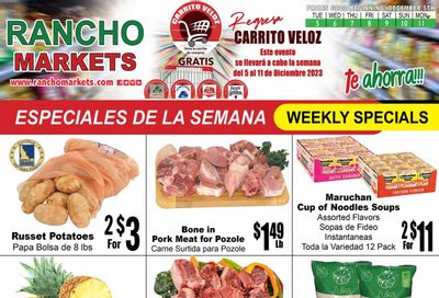 Rancho Markets (UT) Weekly Ad Flyer Specials December 5 to December 11, 2023