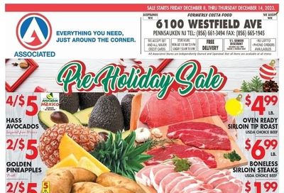 Associated Supermarkets (NY) Weekly Ad Flyer Specials December 8 to December 14, 2023