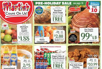 Martin’s (IN, MI) Weekly Ad Flyer Specials December 10 to December 16, 2023