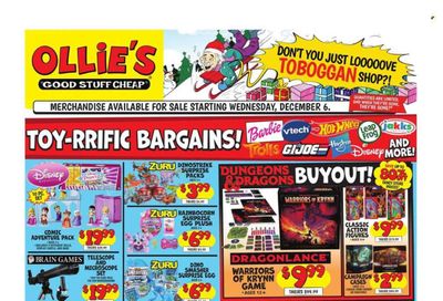 Ollie's Bargain Outlet Weekly Ad Flyer Specials December 6 to December 13, 2023