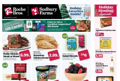 Roche Bros. (MA) Weekly Ad Flyer Specials December 8 to December 14, 2023