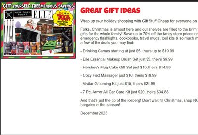 Ollie's Bargain Outlet Promotions & Flyer Specials December 2023