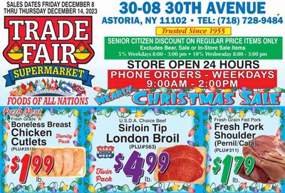 Trade Fair Supermarket (NY) Weekly Ad Flyer Specials December 8 to December 14, 2023
