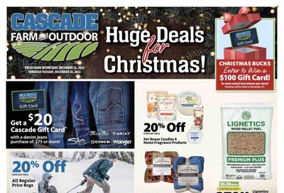 Cascade Farm And Outdoor (OR, WA) Weekly Ad Flyer Specials December 13 to December 26, 2023