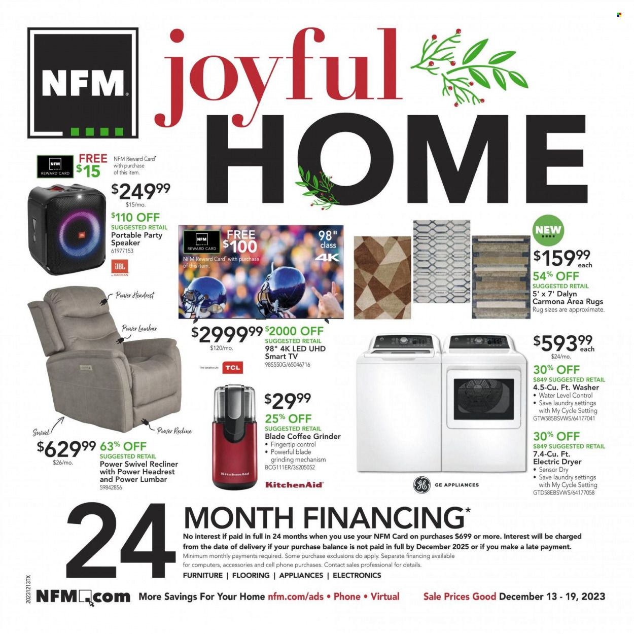 Nebraska Furniture Mart (IA, KS, NE, TX) Weekly Ad Flyer Specials