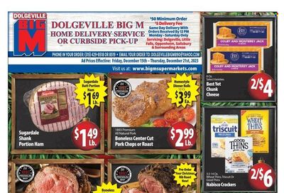 Big M (NY, PA) Weekly Ad Flyer Specials December 15 to December 21, 2023