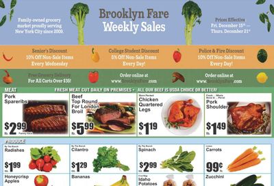 Brooklyn Fare (NY) Weekly Ad Flyer Specials December 15 to December 21, 2023