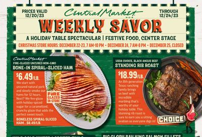 Central Market (TX) Weekly Ad Flyer Specials December 20 to December 24, 2023