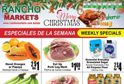 Rancho Markets (UT) Weekly Ad Flyer Specials December 19 to December 25, 2023