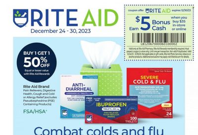 RITE AID Weekly Ad Flyer Specials December 24 to December 30, 2023