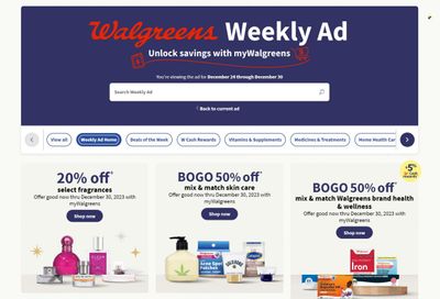 Walgreens Weekly Ad Flyer Specials December 24 to December 30, 2023