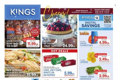 Kings Food Markets (CT, NJ, NY) Weekly Ad Flyer Specials December 22 to December 28, 2023