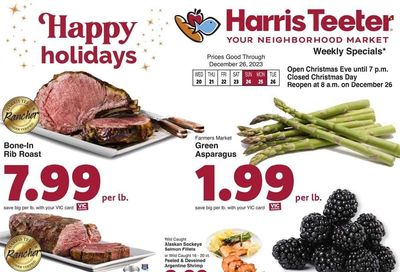 Harris Teeter Weekly Ad Flyer Specials December 20 to December 26, 2023