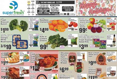Super Fresh (NY) Weekly Ad Flyer Specials December 22 to December 28, 2023
