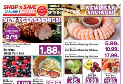 Shop ‘n Save Express (MD, PA, WV) Weekly Ad Flyer Specials December 28 to January 3, 2024