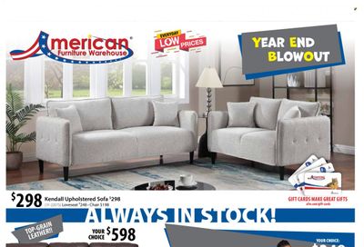 American Furniture Warehouse (AZ, CO, TX) Weekly Ad Flyer Specials December 24 to January 7, 2024
