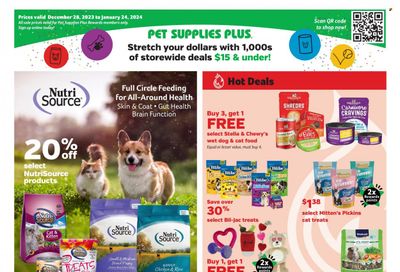Pet Supplies Plus Weekly Ad Flyer Specials December 28 to January 24, 2024