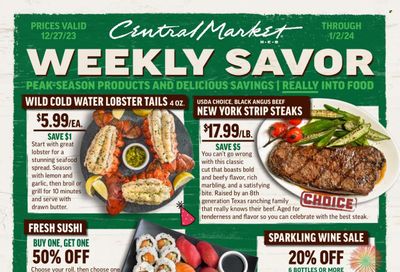 Central Market (TX) Weekly Ad Flyer Specials December 27 to January 2, 2024