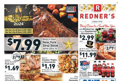 Redner's Markets (DE, MD, PA) Weekly Ad Flyer Specials December 28 to January 3, 2024