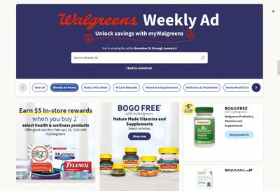 Walgreens Weekly Ad Flyer Specials December 31 to January 6, 2024