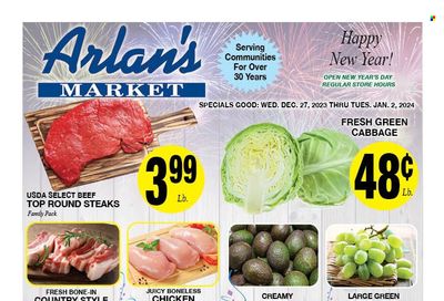 Arlan's Market (TX) Weekly Ad Flyer Specials December 27 to January 2, 2024