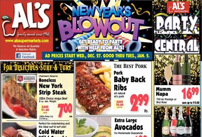 Al's Supermarket (IN) Weekly Ad Flyer Specials December 27 to January 2, 2024