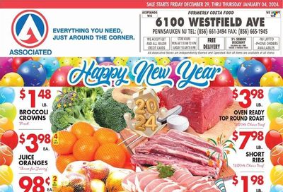 Associated Supermarkets (NY) Weekly Ad Flyer Specials December 29 to January 4, 2024