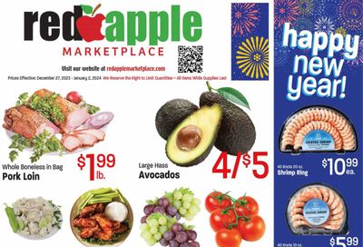 Red Apple Marketplace (OR) Weekly Ad Flyer Specials December 27 to January 2, 2024