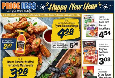 Price Less Foods Weekly Ad Flyer Specials December 27 to January 2, 2024