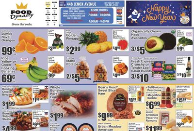 Food Dynasty (NY) Weekly Ad Flyer Specials December 29 to January 4, 2024