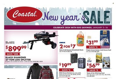 Coastal Farm & Ranch Weekly Ad Flyer Specials January 3 to January 16, 2024