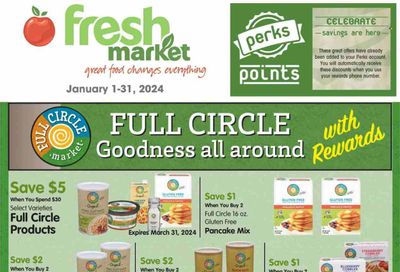 Fresh Market (UT) Weekly Ad Flyer Specials January 1 to January 31, 2024