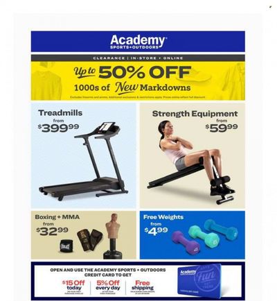 Academy Sports + Outdoors Weekly Ad Flyer Specials January 11 to January 15, 2024