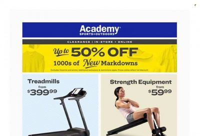 Academy Sports + Outdoors Weekly Ad Flyer Specials January 11 to January 15, 2024