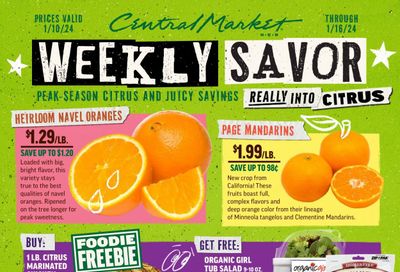 Central Market (TX) Weekly Ad Flyer Specials January 10 to January 16, 2024