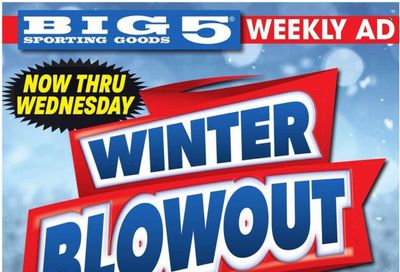 Big 5 (AZ, CA, CO, ID, NM, OR, UT, WA) Weekly Ad Flyer Specials January 16 to January 17, 2024