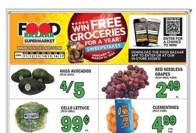 Food Bazaar (CT, NJ, NY) Weekly Ad Flyer Specials January 11 to January 17, 2024