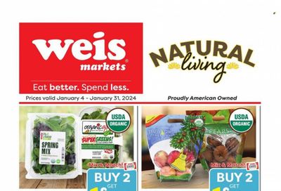 Weis (MD, NY, PA) Weekly Ad Flyer Specials January 4 to January 31, 2024