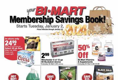 Bi-Mart (ID, OR, WA) Weekly Ad Flyer Specials January 2 to January 16, 2024