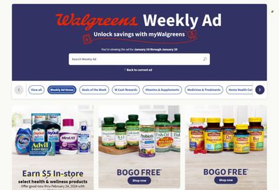 Walgreens Weekly Ad Flyer Specials January 14 to January 20, 2024