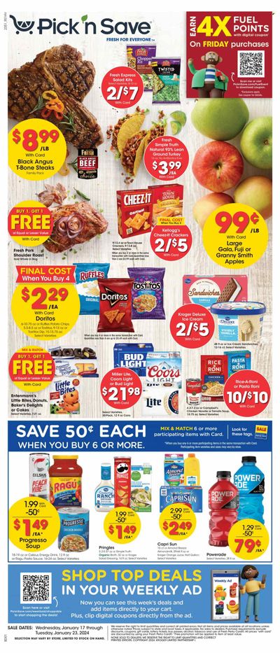 Pick ‘n Save (WI) Weekly Ad Flyer Specials January 17 to January 23, 2024