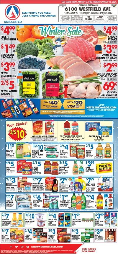 Associated Supermarkets (NY) Weekly Ad Flyer Specials January 12 to January 18, 2024