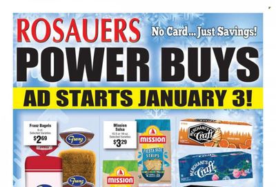 Rosauers (ID, MT, OR, WA) Weekly Ad Flyer Specials January 3 to January 30, 2024