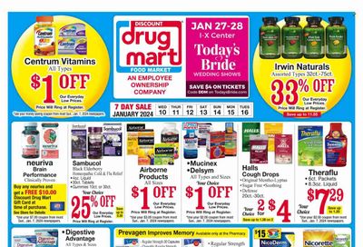 Discount Drug Mart (OH) Weekly Ad Flyer Specials January 10 to January 16, 2024