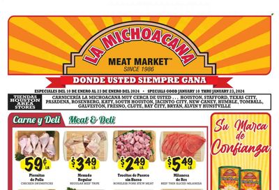 La Michoacana Meat Market (TX) Weekly Ad Flyer Specials January 10 to January 23, 2024